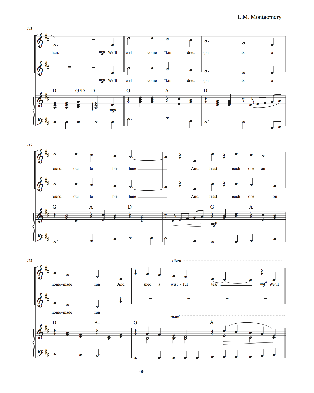 L.M. Montgomery: A Song Portrait L.M. Montgomery: A Song Portrait