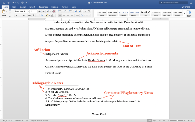 Guidance for Works Cited Guidance for Works Cited