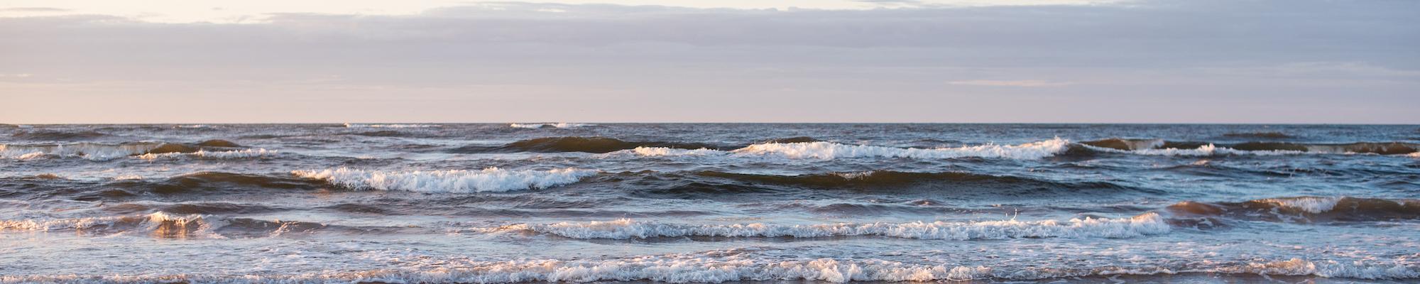 image of a sea shore on PEI at sunset