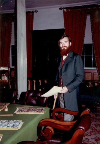 Arnold in 1989 as Andrew A. MacDonald, the youngest Father of Confederation